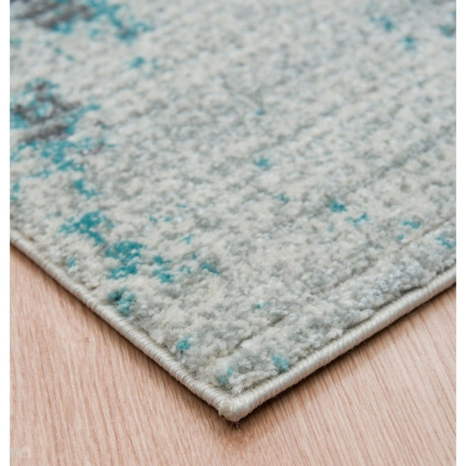 Nova NV15 Painterly Modern Abstract Durable Easy-Care Polypropylene Short Pile Duck Egg Rug-Asiatic Carpets-Rug Love - The Most Loved Rug Store