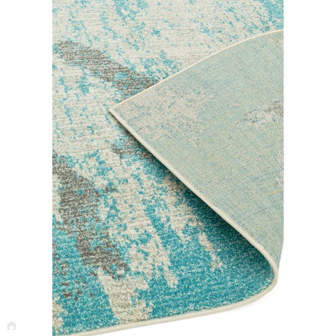 Nova NV15 Painterly Modern Abstract Durable Easy-Care Polypropylene Short Pile Duck Egg Rug-Asiatic Carpets-Rug Love - The Most Loved Rug Store