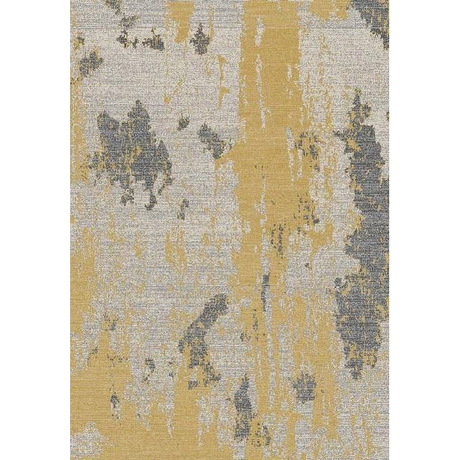Nova NV18 Painterly Modern Abstract Durable Easy-Care Polypropylene Short Pile Ochre Rug-Asiatic Carpets-Rug Love - The Most Loved Rug Store