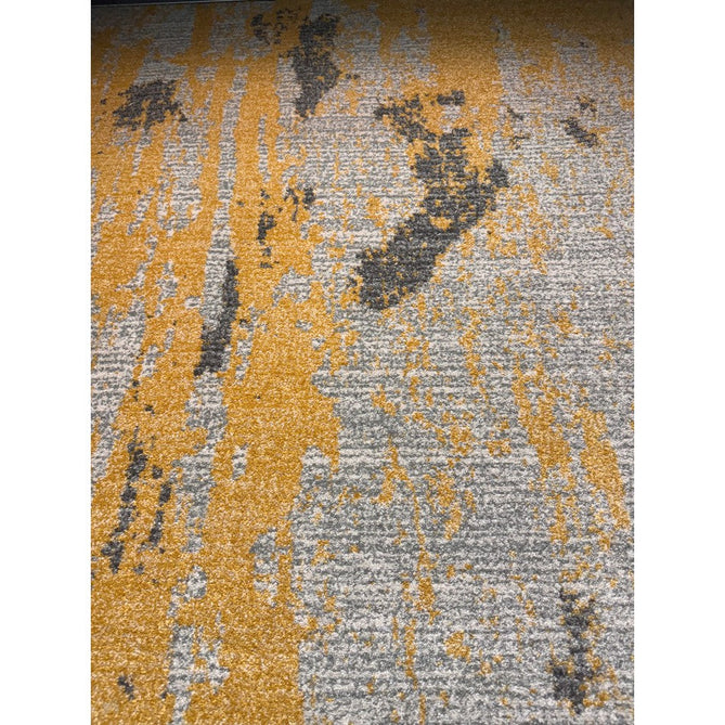 Nova NV18 Painterly Modern Abstract Durable Easy-Care Polypropylene Short Pile Ochre Rug-Asiatic Carpets-Rug Love - The Most Loved Rug Store