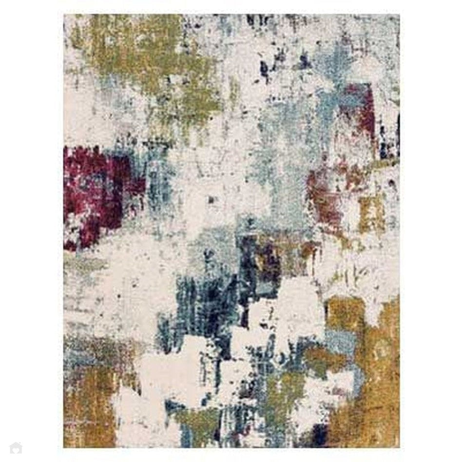 On Sale Nova NV22 Abstract Modern Abstract Durable Short Pile Mustard ...