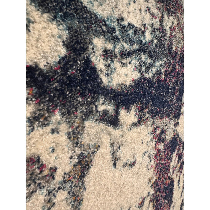 Nova NV23 Abstract Modern Abstract Durable Easy-Care Polypropylene Short Pile Navy Multicolour Rug-Asiatic Carpets-Rug Love - The Most Loved Rug Store