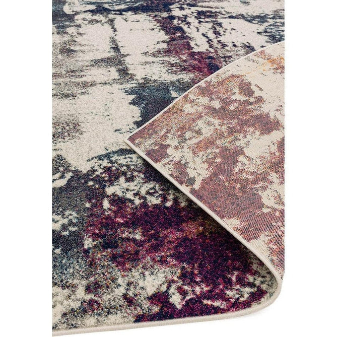 Nova NV23 Abstract Modern Abstract Durable Easy-Care Polypropylene Short Pile Navy Multicolour Rug-Asiatic Carpets-Rug Love - The Most Loved Rug Store
