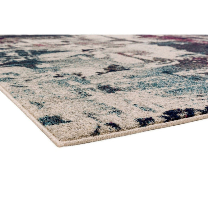 Nova NV23 Abstract Modern Abstract Durable Easy-Care Polypropylene Short Pile Navy Multicolour Rug-Asiatic Carpets-Rug Love - The Most Loved Rug Store