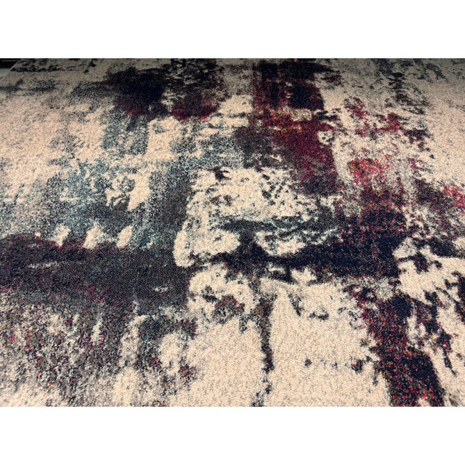 Nova NV23 Abstract Modern Abstract Durable Easy-Care Polypropylene Short Pile Navy Multicolour Rug-Asiatic Carpets-Rug Love - The Most Loved Rug Store