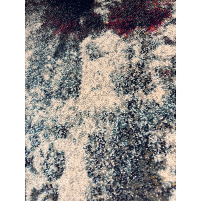 Nova NV23 Abstract Modern Abstract Durable Easy-Care Polypropylene Short Pile Navy Multicolour Rug-Asiatic Carpets-Rug Love - The Most Loved Rug Store