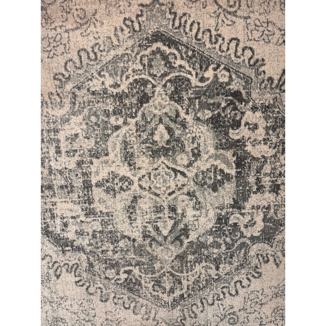 Nova NV26 Medallion Traditional Border Durable Easy-Care Polypropylene Short Pile Ivory/Grey Rug-Asiatic Carpets-Rug Love - The Most Loved Rug Store