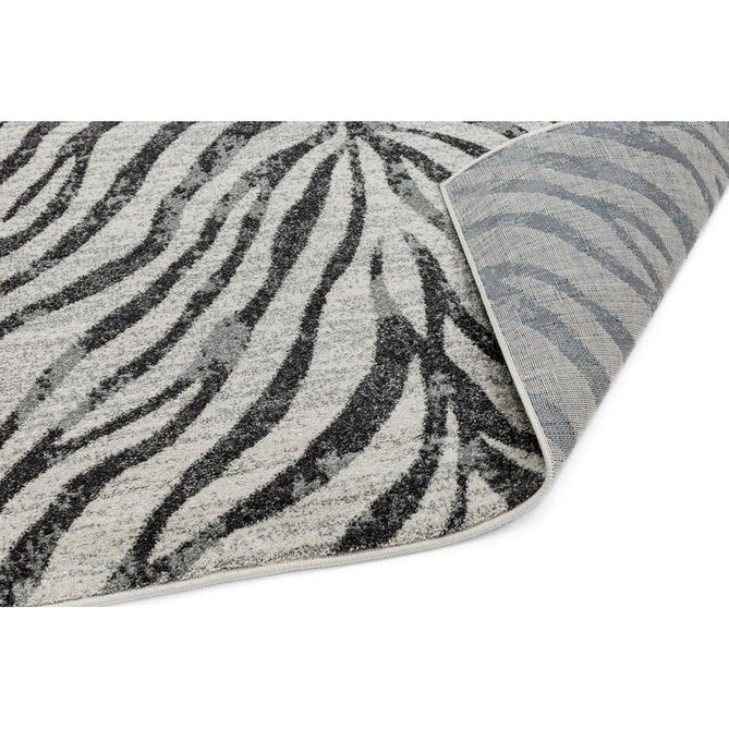 Nova NV27 Zebra Modern Abstract Durable Easy-Care Polypropylene Short Pile Ivory/Grey/Black Rug-Asiatic Carpets-Rug Love - The Most Loved Rug Store