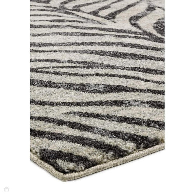 Nova NV27 Zebra Modern Abstract Durable Easy-Care Polypropylene Short Pile Ivory/Grey/Black Rug-Asiatic Carpets-Rug Love - The Most Loved Rug Store