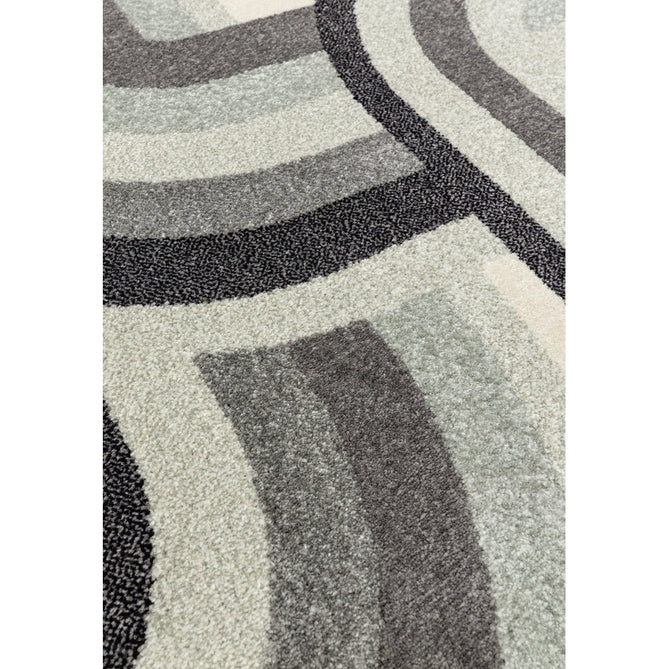 Nova NV29 Retro Modern Abstract Durable Easy-Care Polypropylene Short Pile Grey Rug-Asiatic Carpets-Rug Love - The Most Loved Rug Store