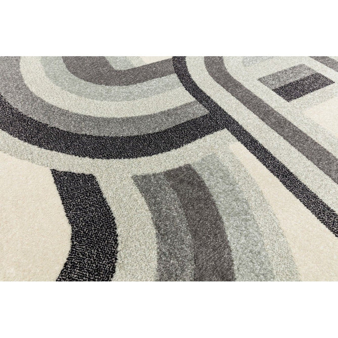 Nova NV29 Retro Modern Geometric Durable Easy-Care Polypropylene Short Pile Ivory Beige/Grey Rug-Asiatic Carpets-Rug Love - The Most Loved Rug Store