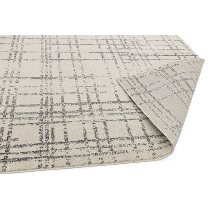 Nova NV31 Grid Modern Abstract Durable Easy-Care Polypropylene Short Pile Grey Rug-Asiatic Carpets-Rug Love - The Most Loved Rug Store