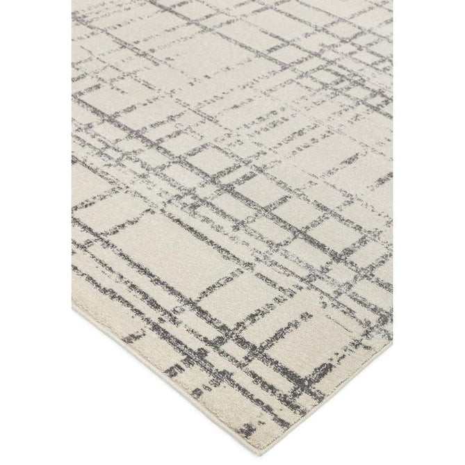 Nova NV31 Grid Modern Abstract Durable Easy-Care Polypropylene Short Pile Grey Rug-Asiatic Carpets-Rug Love - The Most Loved Rug Store