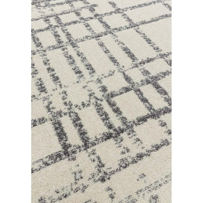 Nova NV31 Grid Modern Abstract Durable Easy-Care Polypropylene Short Pile Grey Rug-Asiatic Carpets-Rug Love - The Most Loved Rug Store