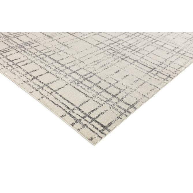 Nova NV31 Grid Modern Abstract Durable Easy-Care Polypropylene Short Pile Grey Rug-Asiatic Carpets-Rug Love - The Most Loved Rug Store