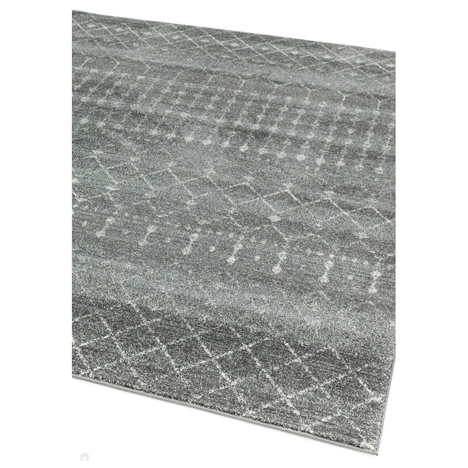 Nova NV34 Nomadic Modern Tribal Durable Easy-Care Polypropylene Short Pile Grey Rug-Asiatic Carpets-Rug Love - The Most Loved Rug Store