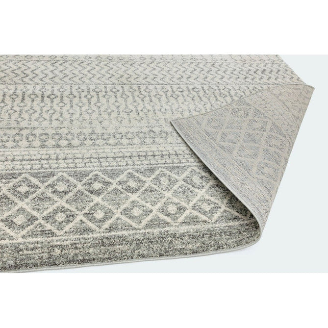 Nova NV35 Aztec Modern Tribal Durable Easy-Care Polypropylene Short Pile Grey Rug-Asiatic Carpets-Rug Love - The Most Loved Rug Store