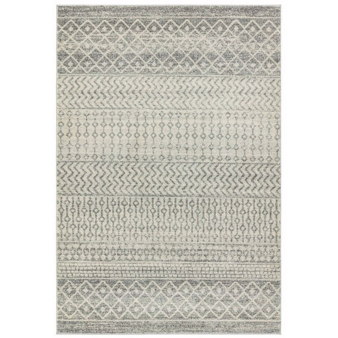 Nova NV35 Aztec Modern Tribal Durable Easy-Care Polypropylene Short Pile Grey Rug-Asiatic Carpets-Rug Love - The Most Loved Rug Store