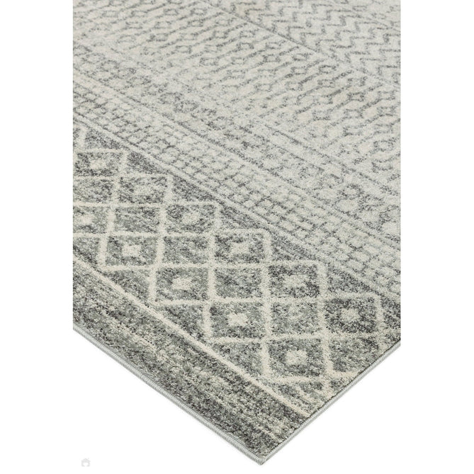 Nova NV35 Aztec Modern Tribal Durable Easy-Care Polypropylene Short Pile Grey Rug-Asiatic Carpets-Rug Love - The Most Loved Rug Store