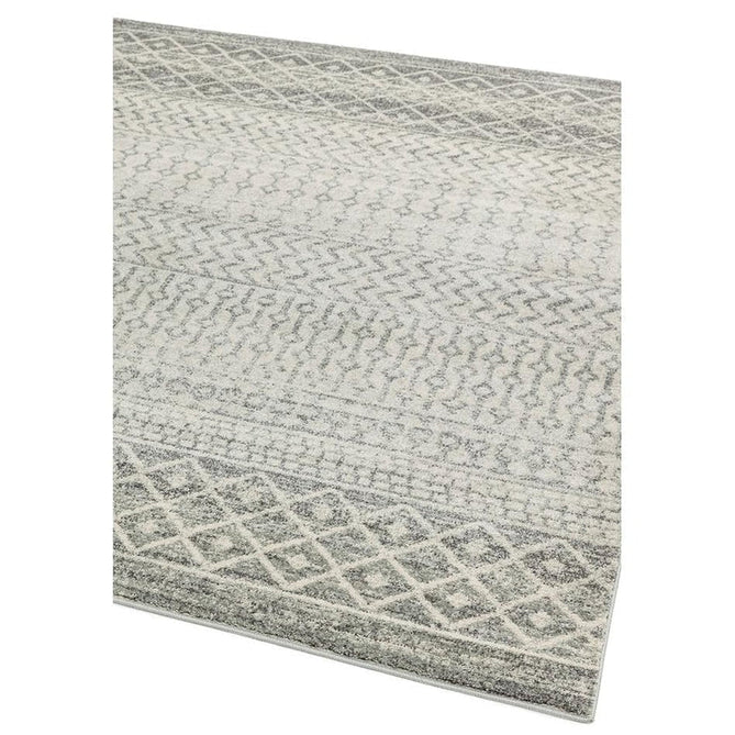 Nova NV35 Aztec Modern Tribal Durable Easy-Care Polypropylene Short Pile Grey Rug-Asiatic Carpets-Rug Love - The Most Loved Rug Store