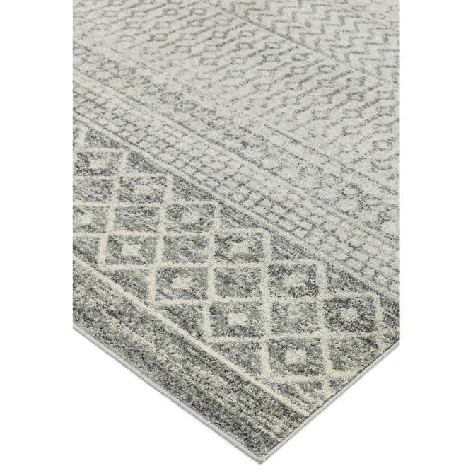 Nova NV35 Aztec Modern Tribal Durable Easy-Care Polypropylene Short Pile Grey Rug-Asiatic Carpets-Rug Love - The Most Loved Rug Store