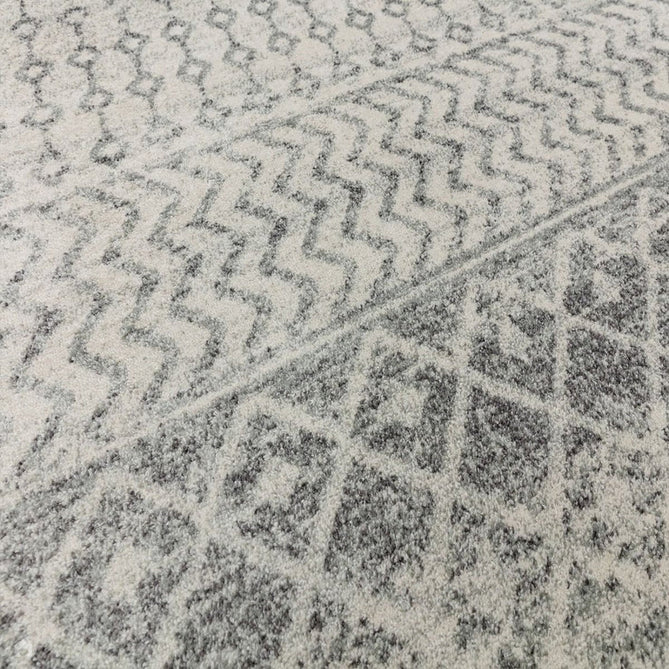 Nova NV35 Aztec Modern Tribal Durable Easy-Care Polypropylene Short Pile Grey Rug-Asiatic Carpets-Rug Love - The Most Loved Rug Store
