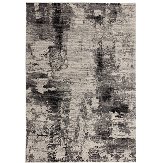 Nova NV37 Mirage Modern Abstract Durable Easy-Care Polypropylene Short Pile Charcoal Grey/Black Rug-Asiatic Carpets-Rug Love - The Most Loved Rug Store
