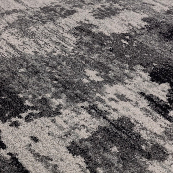 Nova NV37 Mirage Modern Abstract Durable Easy-Care Polypropylene Short Pile Charcoal Grey/Black Rug-Asiatic Carpets-Rug Love - The Most Loved Rug Store