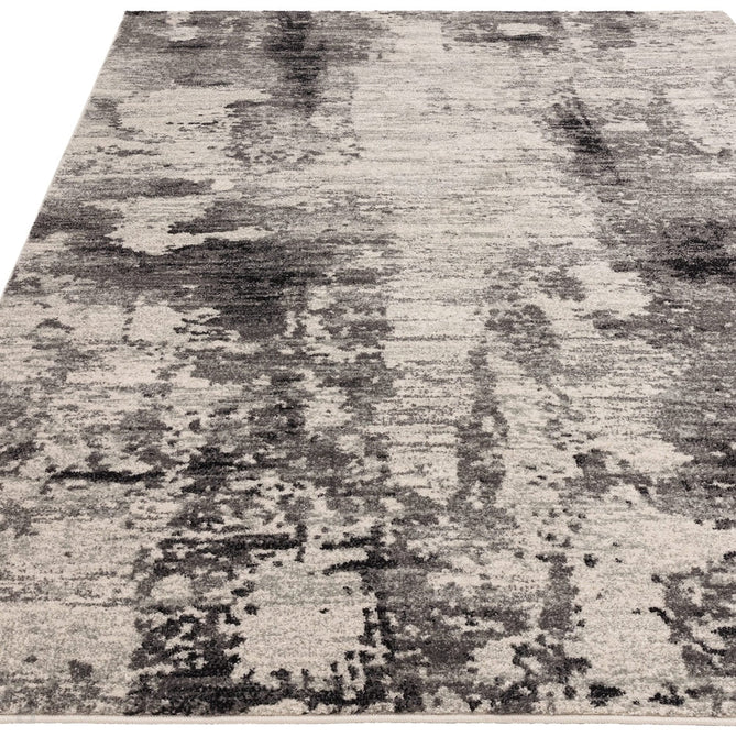 Nova NV37 Mirage Modern Abstract Durable Easy-Care Polypropylene Short Pile Charcoal Grey/Black Rug-Asiatic Carpets-Rug Love - The Most Loved Rug Store
