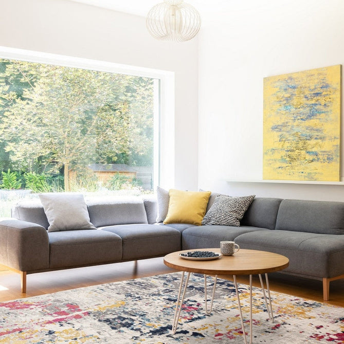 Nova NV38 Palette Modern Abstract Durable Easy-Care Polypropylene Short Pile Multicolour Rug-Asiatic Carpets-Rug Love - The Most Loved Rug Store