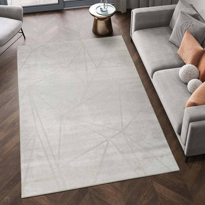 Novu Mirage NOV01 Modern Geometric-Abstract Distressed Shimmer Soft Velvety Hi-Lo Textured Cut Pile Polyblend Warm Beige/Champagne/Sandstone/Taupe/Ivory Rug-Desire Rugs-Rug Love - The Most Loved Rug Store
