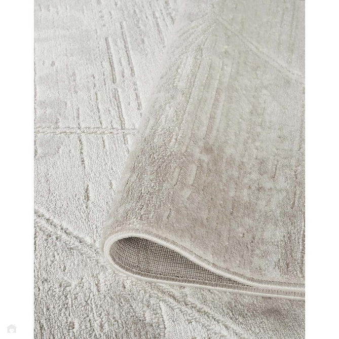 Novu Mirage NOV01 Modern Geometric-Abstract Distressed Shimmer Soft Velvety Hi-Lo Textured Cut Pile Polyblend Warm Beige/Champagne/Sandstone/Taupe/Ivory Rug-Desire Rugs-Rug Love - The Most Loved Rug Store