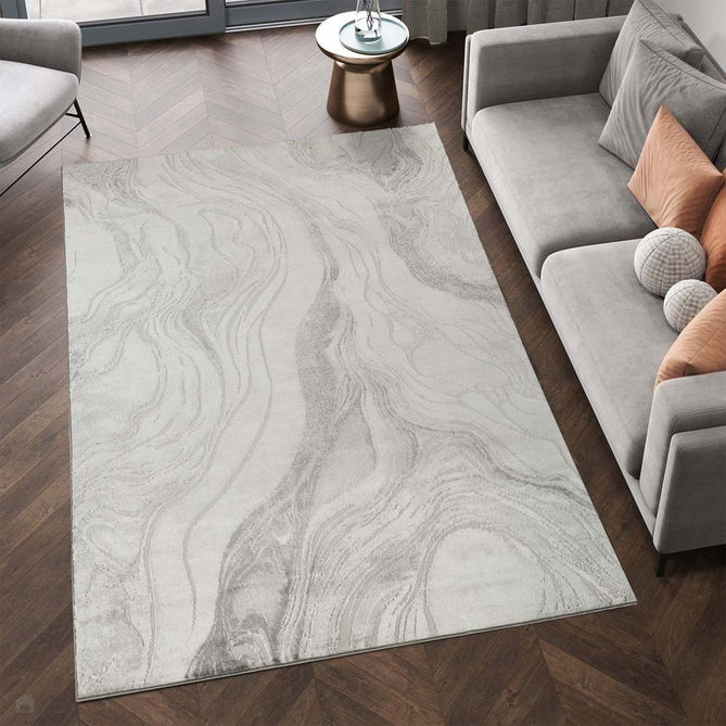 Novu Stream NOV02 Modern Abstract Distressed Marbled Shimmer Soft Velvety Hi-Lo Textured Cut Pile Polyblend Warm Beige/Sandstone/Champagne/Taupe/Ivory Rug-Desire Rugs-Rug Love - The Most Loved Rug Store