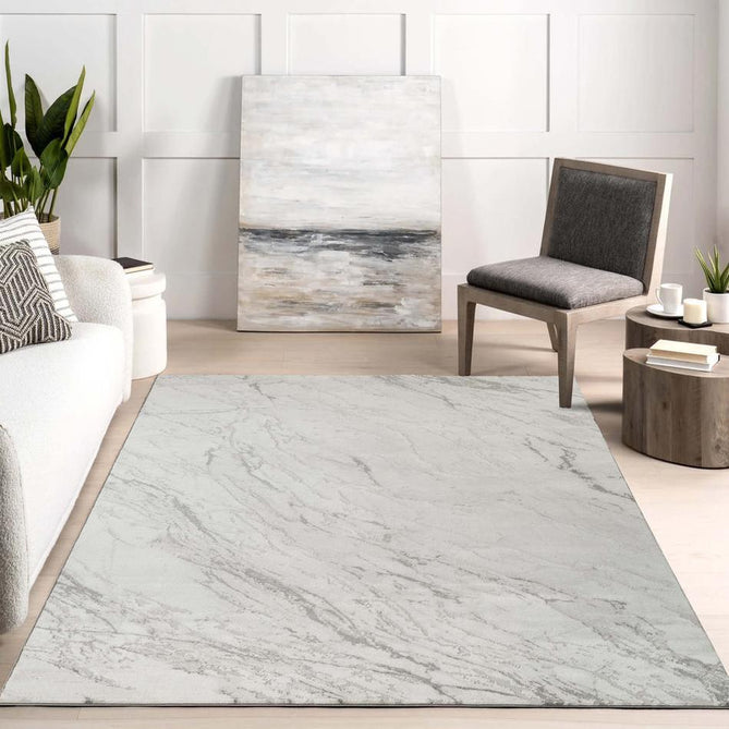 Novu Valley NOV03 Modern Abstract Distressed Marbled Shimmer Soft Velvety Hi-Lo Textured Cut Pile Polyblend Soft Grey/Pewter/Silver/Charcoal/Ivory Rug-Desire Rugs-Rug Love - The Most Loved Rug Store