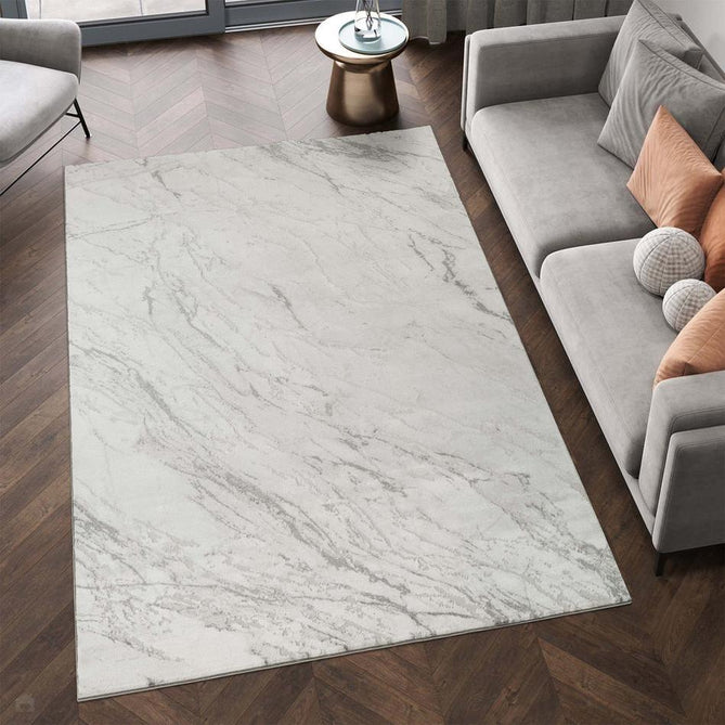 Novu Valley NOV03 Modern Abstract Distressed Marbled Shimmer Soft Velvety Hi-Lo Textured Cut Pile Polyblend Soft Grey/Pewter/Silver/Charcoal/Ivory Rug-Desire Rugs-Rug Love - The Most Loved Rug Store