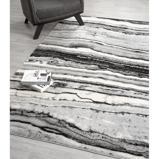 Obsidian Coast OBS37 Grey Rug-Desire Rugs-Rug Love - The Most Loved Rug Store