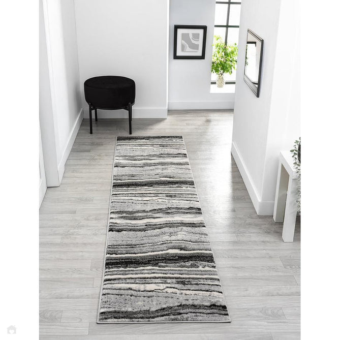 Obsidian Coast OBS37 Grey/Black/Ivory/Steel Grey/Ash Grey Rug-Desire Rugs-Rug Love - The Most Loved Rug Store