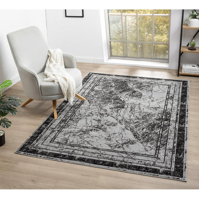 Obsidian Frame OBS36 Grey Rug-Desire Rugs-Rug Love - The Most Loved Rug Store