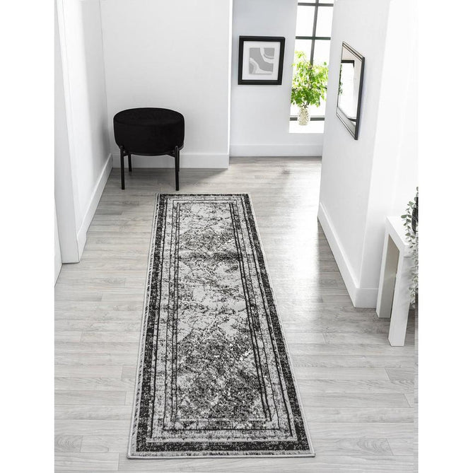 Obsidian Frame OBS36 Grey Runner-Desire Rugs-Rug Love - The Most Loved Rug Store