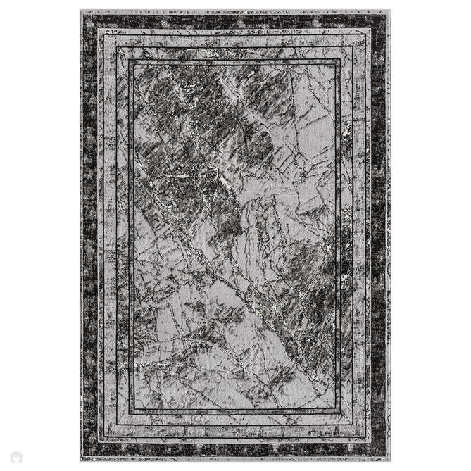 Obsidian Frame OBS36 Light Grey/Black/Mid Grey/Silver/Off White Rug-Desire Rugs-Rug Love - The Most Loved Rug Store