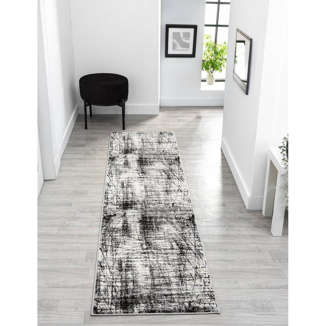 Obsidian Oblique OBS34 Grey Runner-Desire Rugs-Rug Love - The Most Loved Rug Store