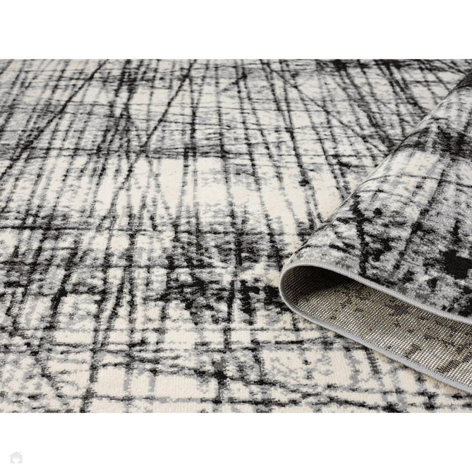 Obsidian Oblique OBS34 Ivory/Charcoal/Light Grey/Black Rug-Desire Rugs-Rug Love - The Most Loved Rug Store