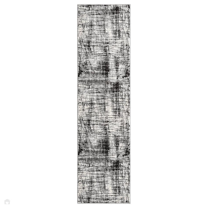 Obsidian Oblique OBS34 Ivory/Charcoal/Light Grey/Black Rug-Desire Rugs-Rug Love - The Most Loved Rug Store
