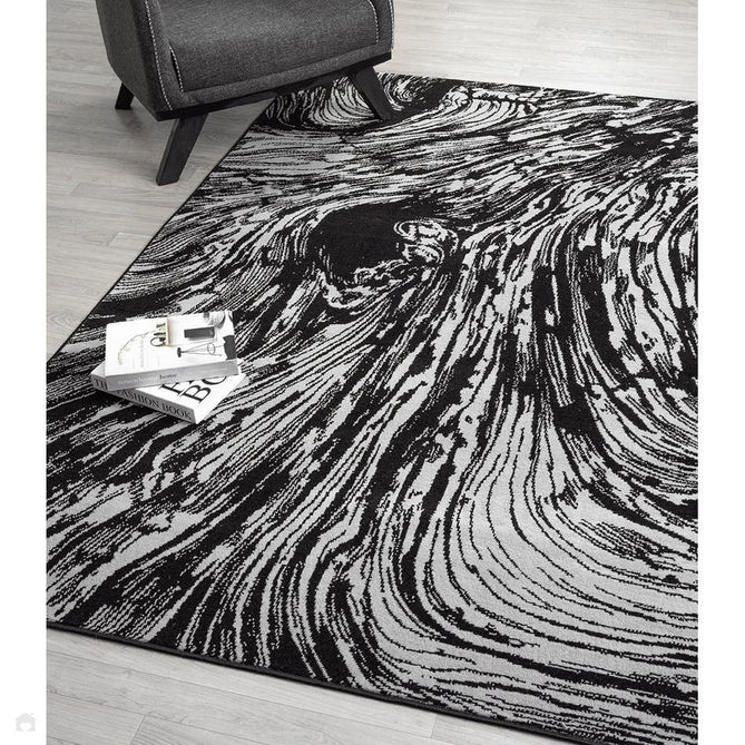 Obsidian Whirlpool OBS35 Charcoal Black/Grey/Steel Grey/Ash Grey/Slate Grey Rug-Desire Rugs-Rug Love - The Most Loved Rug Store