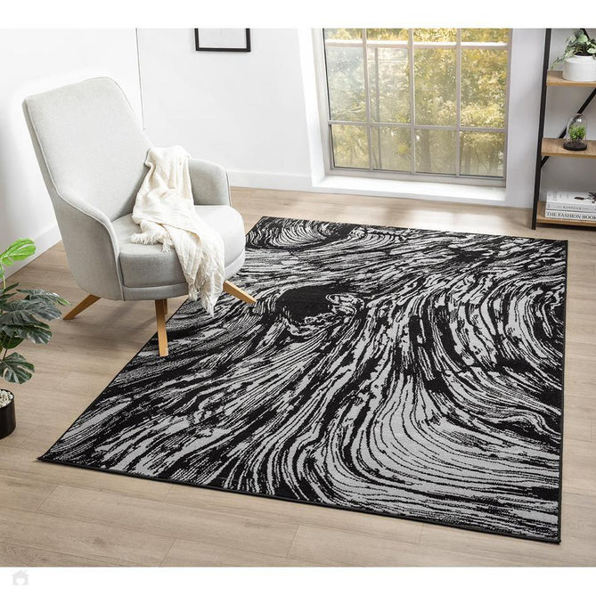 Obsidian Whirlpool OBS35 Charcoal Black/Grey/Steel Grey/Ash Grey/Slate Grey Rug-Desire Rugs-Rug Love - The Most Loved Rug Store