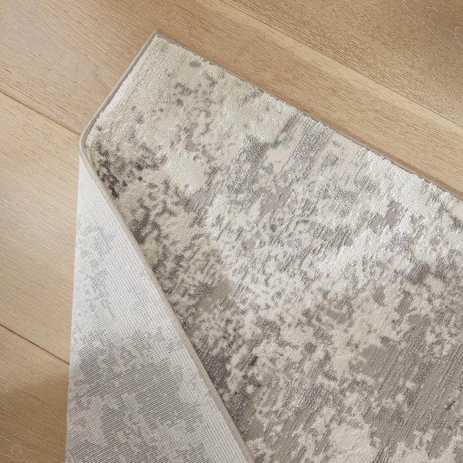 Olivia OLI105 Modern Abstract Distressed Shimmer Soft-Touch Textured Low-Profile Short Pile Polyester Grey Rug-Concept Looms-Rug Love - The Most Loved Rug Store