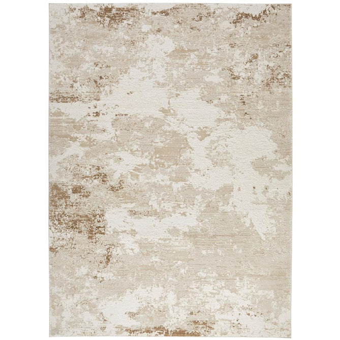 Olivia OLI106 Modern Abstract Distressed Shimmer Soft-Touch Textured Low-Profile Short Pile Polyester Beige Rug-Concept Looms-Rug Love - The Most Loved Rug Store