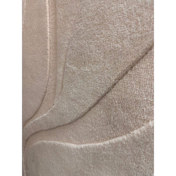 Olsen Glide Modern Plain Abstract Hand Carved Hi-Low Textured Wool Cream Rug-Asiatic Carpets-Rug Love - The Most Loved Rug Store