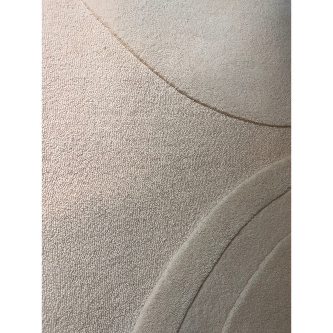Olsen Glide Modern Plain Abstract Hand Carved Hi-Low Textured Wool Cream Rug-Asiatic Carpets-Rug Love - The Most Loved Rug Store