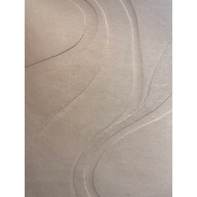 Olsen Glide Modern Plain Abstract Hand Carved Hi-Low Textured Wool Cream Rug-Asiatic Carpets-Rug Love - The Most Loved Rug Store